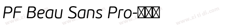 PF Beau Sans Pro字体转换